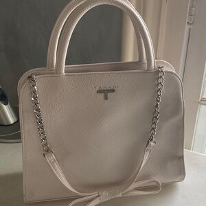 NWOT Tahari  Satchel 2-in-1  with Silver Chain Accents